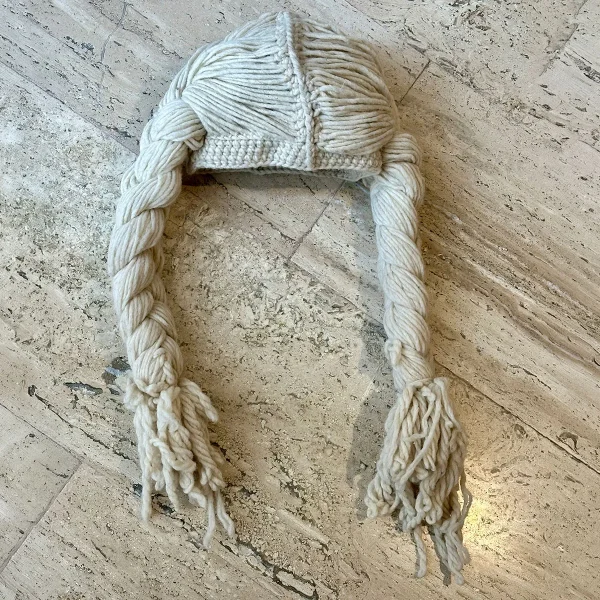 The Braided Viking - White hair braids