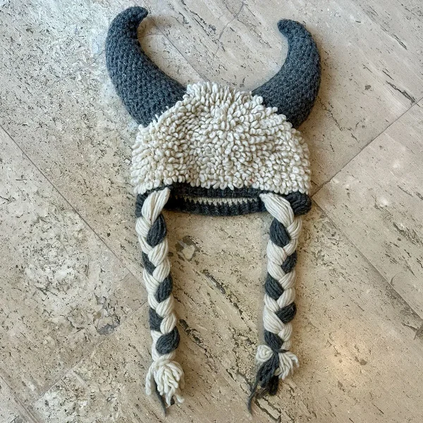 The Braided Viking - white fluffy